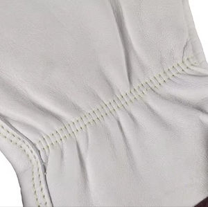 Gants en cuir de mouton avec logo personnalisé du Pakistan, gants de sécurité de travail blancs avec protection des mains pour les chauffeurs, saison hivernale - Product Image 6