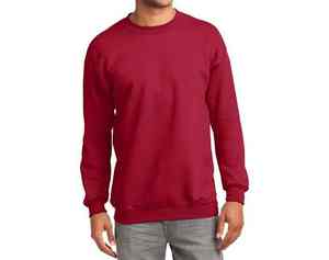 Sudadera de manga larga de algodón 100% para hombre, jersey de lana con cuello redondo, suave, grueso, cálido, informal, ropa de gimnasio, top de calle cómodo a la moda - Product Image 3