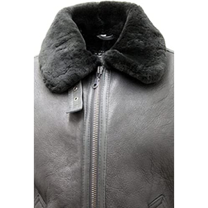 Chaqueta de Cuero de Cordero Negra para Hombre de Moda/Chaquetas de Cuero para Hombre/Chaquetas de Cuero de Pakistán Chaquetas de Cuero Ajustadas de Manga Larga para Hombre - Product Image 6