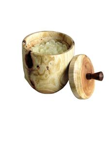 Tarro de madera para almacenamiento de utensilios de cocina de vapor con tapa para sal, azúcar, especias, hierbas, encurtidos, mermelada, almacenamiento de tarro de mermelada - Product Image 2