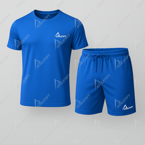 Athletify ชุดออกกำลังกายผ้าฝ้ายระบายอากาศสำหรับผู้ชายชุดออกกำลังกายที่ทนทานสำหรับฤดูร้อน - Product Image 3