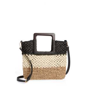 Nordstrom Women's <b>Chest</b> Bag <b>Small</b> Straw Crossbody Brown - Product Image 1