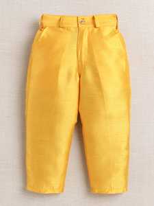 Traditional Royal Kids Boys Silk Sherwani Wedding & Party Dress with Elegant <b>Detailing</b> - Product Image 5