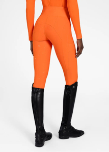 Leggings de equitación personalizados al por mayor para mujer con asiento de silicona, panel de malla y spandex de alto rendimiento, diseño a medida - Product Image 6