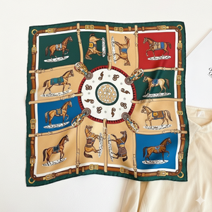 Fashion Custom Satin Printed <b>Scarf</b> Fabric With <b>White</b> Label Branding For Marketing And Wholesale - Product Image 6