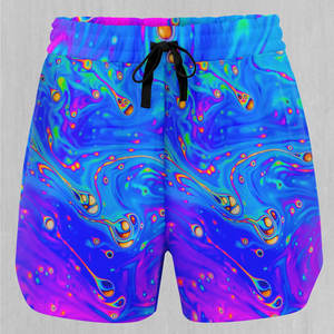 Material de poliéster hecho pantalones cortos sublimados para mujer Pantalones cortos de sublimación atléticos para correr de alta calidad para mujer - Product Image 5