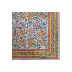 Best Selling Factory Outlet Cotton <b>Tablecloths</b> Hand Block Printed Jacquard Design Timeless Craftsmanship on Sale - Product Image 3