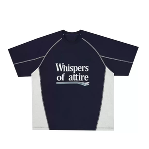 Pull en jersey de coton lourd de haute qualité, nouveau modèle OEM, épaules tombantes, coupe ample, lettres surdimensionnées, longueur standard, col rond - Product Image 4