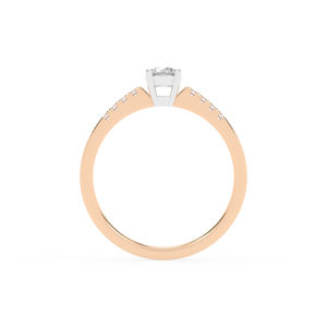 แหวนโรสโกลด์ประดับเพชรที่ปลูกในห้องปฏิบัติการ-0.50 CT เครื่องประดับหรูหราแบบยั่งยืนสำหรับทุกโอกาส - Product Image 3