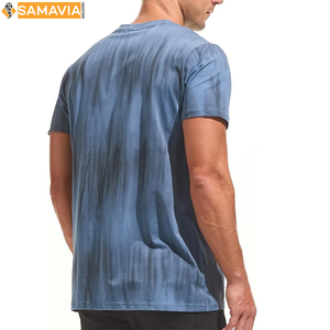 เสื้อยืดผู้ชายพิมพ์โลโก้แบบซับลิเมชันสำหรับทีมคลับชุดฟิตเนสเสื้อแนวสปอร์ตเทรนด์ล่าสุดจากสหราชอาณาจักรสหรัฐอเมริกา - Product Image 3