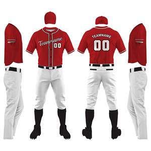 Ensemble d'uniformes de baseball de qualité supérieure, sur mesure, respirant, unisexe, pour adultes, 100 % polyester, séchage rapide - Product Image 4