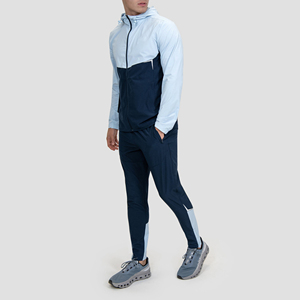 Men's Windbreaker Tracksuit Set Full <b>Zip</b> <b>Hooded</b> Jacket Jogging Pants Quick Dry Sportswear Nylon Tracksuit Set - Product Image 1