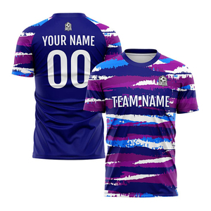 ชุดฟุตบอลสไตล์ยอดนิยมสำหรับเด็กเสื้อและเสื้อฟุตบอลสำหรับกีฬากลางแจ้งแห้งเร็ว - Product Image 1