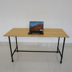 BFPB003-140x60cm Bamboo Pipe <b>Desk</b> Computer <b>Desk</b> with Unique Pipe Legs - Product Image 2