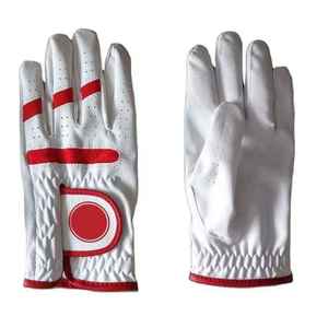 Dragonne réglable en peau de mouton avec logo personnalisé, gants de golf antidérapants, souples et respirants, vente en gros, prix 2025 pour hommes - Product Image 4