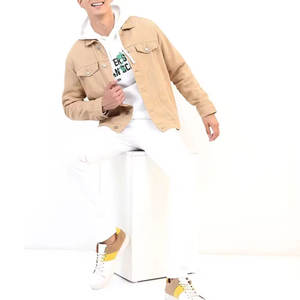 Look rasgado, la mejor venta de Jeans para hombres, chaqueta de moda, ropa de invierno informal de manga larga de alta calidad, Chaquetas vaqueras personalizadas para hombres - Product Image 5