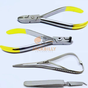 Premium Fine Qualité En Acier Inoxydable Orthodontique Fil Dur Extrémité Distale Cutter Action Inverse Pince À Épiler Manuel Instrument Ensemble - Product Image 1