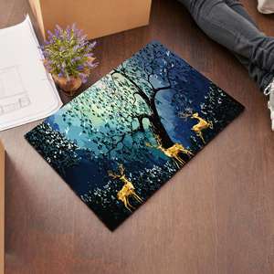 Alfombras Golden Deer, Alfombras Forestales, Alfombra Abstracta con Diseño de Árbol, Alfombras de Animales, Alfombra de Lujo, Alfombra Suave con Pelo - Product Image 2