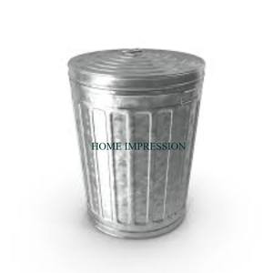 Rustic Finishing Galvanized <b>Waste</b> <b>Bin</b> Large Size Home and <b>Bedroom</b> <b>Waste</b> Basket Trending Designer Round Household <b>Waste</b> <b>Bin</b> - Product Image 2
