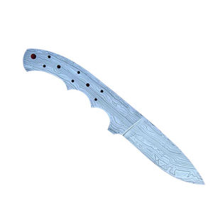 Cuchillas en blanco de acero inoxidable de Damasco, cuchillo de caza personalizado hecho a mano, cuchillas en blanco Tang completas - Product Image 1