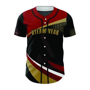 Custom <b>Size</b> Breathable <b>Plus</b> <b>Size</b> Adult Baseball Jersey 100% Polyester Anti-Bacterial Anti-UV Quick Dry OEM/ODM Service - Product Image 2