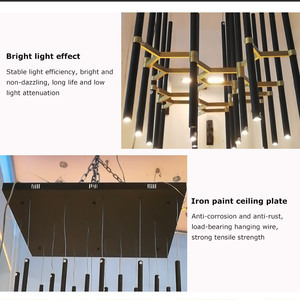 Lustre LED d'intérieur de luxe moderne Nouveau design Pièce décorative artistique de style nordique pour hôtels - Product Image 6