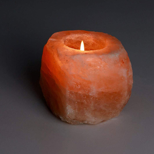 Aromatherapy Natural Himalayan Salt <b>Lamp</b> Tea Light Candle Holder Carved Decoration Candles Holder Himalayan Salt Candle Holder - Product Image 2