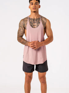 Vente en gros Logo personnalisé 100% coton Stringer Gym Vest Sleeveless Y Back Fitness Singlet Workout Muscle Bodybuilding Hommes Débardeur - Product Image 5