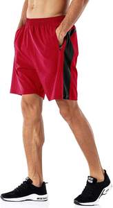 Men's Casual Sports <b>Quick</b> <b>Dry</b> <b>Shorts</b> Reflective Letter Workout Running or Gym Training <b>Shorts</b> with Pockets - Product Image 2