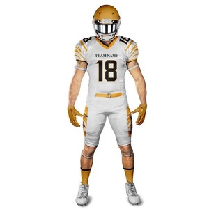 Uniforme de fútbol americano, camisetas de nuevo diseño transpirables, personalizables, de talla grande, servicio OEM para hombres - Product Image 2