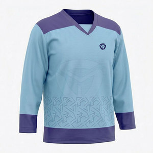 Camiseta de hockey sobre hielo con tela que controla la humedad, tacto suave, ideal para entrenamientos, partidos y uso profesional. - Product Image 2