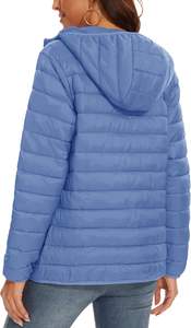 Usine porter style tendance Doudoune Séchage rapide Respirant Impression personnalisée Zip Up Femmes Doudoune à vendre - Product Image 3