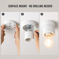 Douille de lampe à vis E27 murale Ruyi pour usage domestique, 63mm/77mm, 250V 4A, en plastique et métal, garantie 3 ans
