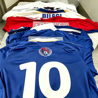 Seragam Sepak Bola Klub Chelsea Kustom 25/26, 100% Poliester Antibakteri, Bernapas, Menyerap Keringat, Cocok untuk Musim Panas