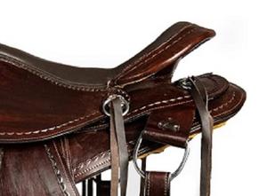 Selle occidentale de style anglais de qualité supérieure 100% cuir Durable fait à la main essentiel pour l'équitation Sports équestres bois - Product Image 5