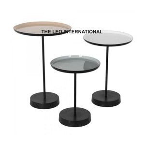 Mesa Auxiliar de Diseño Minimalista, Simple y Elegante, Muebles Decorativos, Totalmente Metálica, Mesa Auxiliar de Aluminio para Sala de Estar - Product Image 6