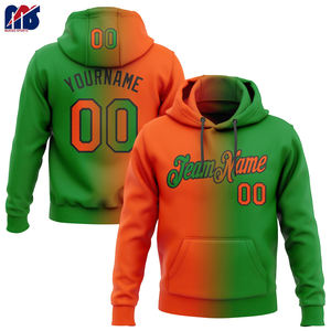 Sweats à capuche brodés 100% fibre de bambou 360g Écologique Coupe ample Col rond Qualité supérieure Vêtements de rue décontractés pour hommes - Product Image 1