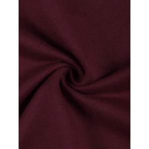 Logotipo personalizado de las mujeres sudaderas de gran tamaño liso en blanco suéter con capucha de cuello redondo de lana a granel fabricante - Product Image 5