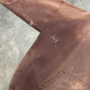 Sweat à capuche vintage déchiré pour homme, coupe classique, délavé à l'acide, style streetwear, 100% coton, brodé - Product Image 6