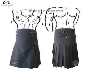 Kilt utilitaire unisexe en laine noire, poche cargo tendance, kilt utilitaire de haute qualité par ONSTYLE SPORTS - Product Image 6