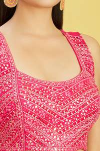 Prêt à Porter Indien Ethnique Partywear Lehenga Choli avec Dupatta Ensemble Entièrement Cousu - Product Image 2