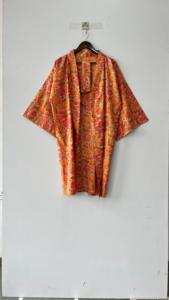 ชุดกิโมโนผ้าฝ้าย100% แสนสวย, ชุดคลุมสำหรับใส่เพื่อให้ความอบอุ่นสไตล์ลำลอง - Product Image 2