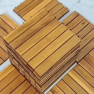 Lồng vào nhau ngoài trời Patio sàn gỗ keo sàn gỗ 300x300mm gạch hoặc bất kỳ gỗ khác bền và phong cách - Product Image 1