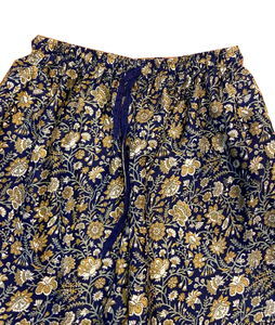 Pantalon large en soie sari indien pour femme avec taille élastique pour la fête, vêtements de nuit, vêtements de plage et vêtements de nuit - Product Image 5