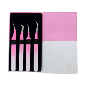 ปริมาณ 90 องศาแหนบสําหรับต่อขนตาสีชมพูปริมาณต่อขนตาแหนบแหนบขนตาแหนบรุ่นใหม่ - Product Image 4