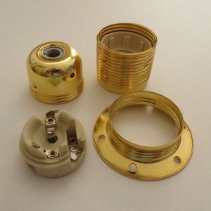 E27 portalampada in metallo con doppio dado ad anello <span class=keywords><strong>per</strong></span> paralume - Product Image 5