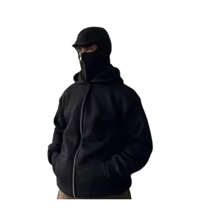 Sudadera de algodón puro de 350g de peso pesado de gran tamaño suelta pareja Terry Camisa con capucha de manga larga recién llegados 2025 - Product Image 6