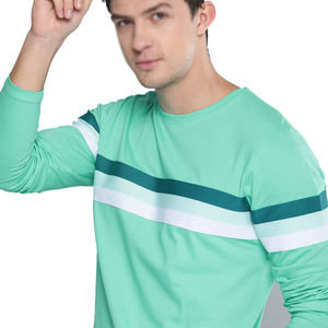 T-shirt manches longues pour hommes T-shirts épais 100% coton T-shirts grande taille T-shirts lourds pour hommes - Product Image 3