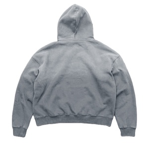 Ropa informal recortada de gran tamaño para hombre, sudadera desgastada de peso pesado 400 500gsm, Sudadera con capucha Boxy Fit con estampado personalizado - Product Image 2