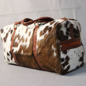 New Style Lightweight Sports <b>Leather</b> Cowhide <b>Duffle</b> <b>Bag</b> 2025 Latest Design Customized Design Cowhide <b>Duffle</b> <b>Bag</b> - Product Image 5